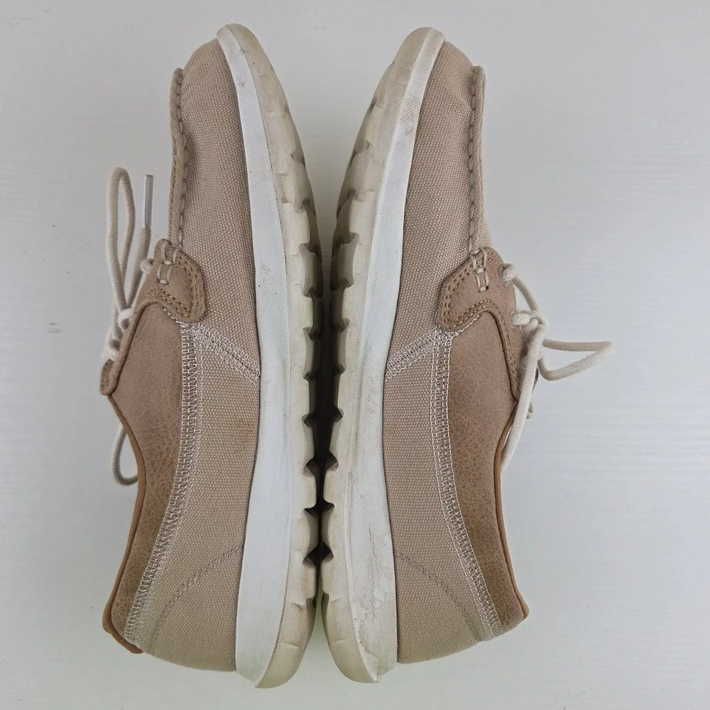 Skechers GoWalk On-The-Go Gen 5 Tan Boat Deck Casual Shoes Women's Size 8.5